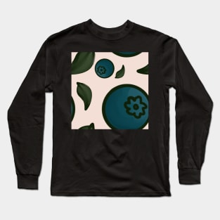 blueberry pattern Long Sleeve T-Shirt